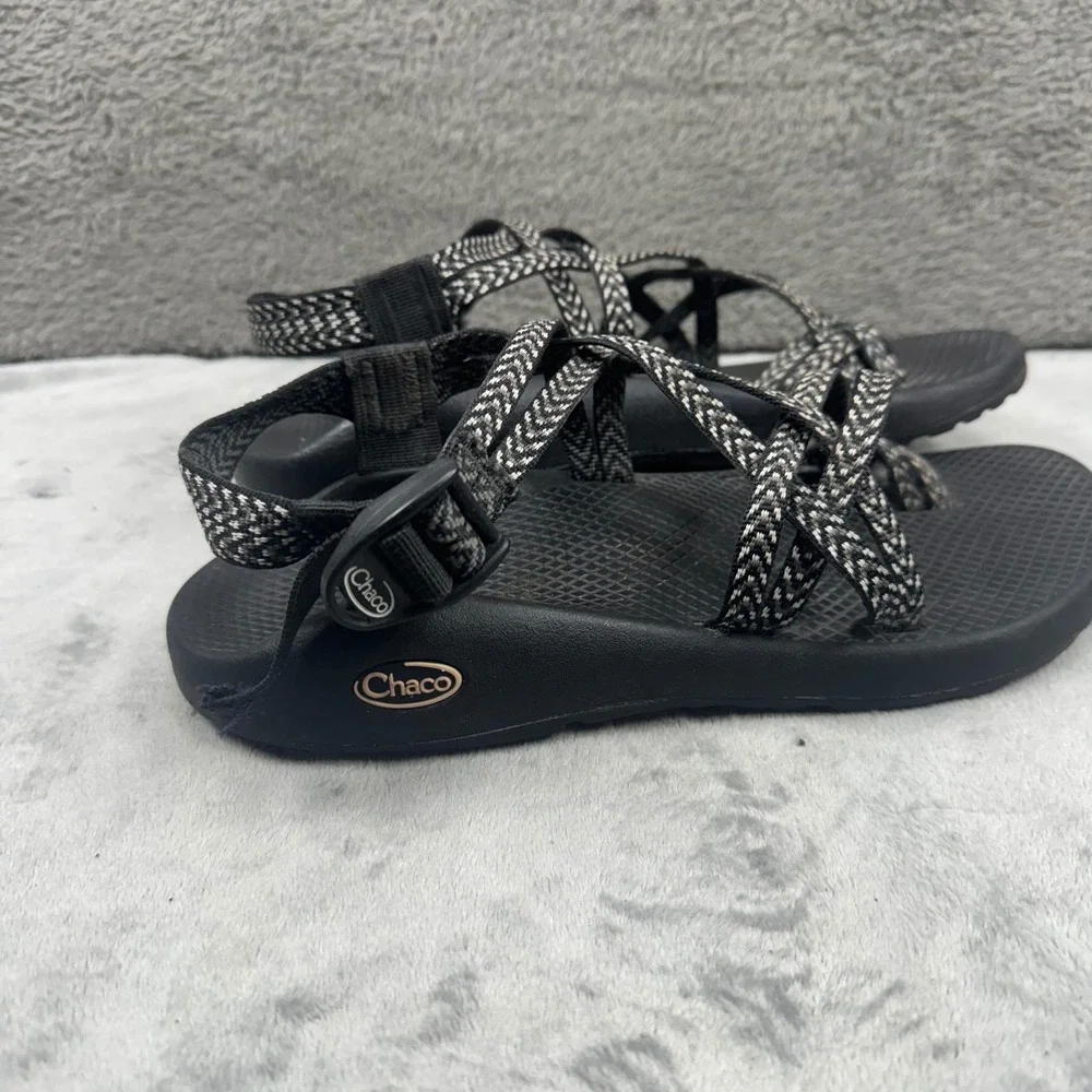 Chaco Black and Gray Strappy Sport Sandals